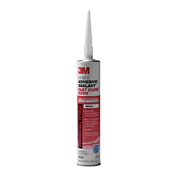 3M Marine Adhesive Sealant, Fast Cure, White 5200 Zoro