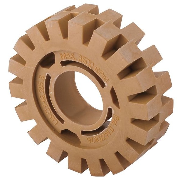 Speedaire 21ac18 Eraser Wheel, 4 in, Rubber, 4000 RPM