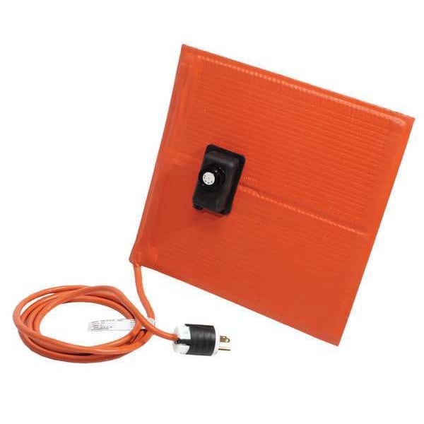 Briskheat Heating Blanket, Silicone Rubber, 120V, 180W, 6"W x 24"L, w/ Plug SRP06241ADJB Zoro