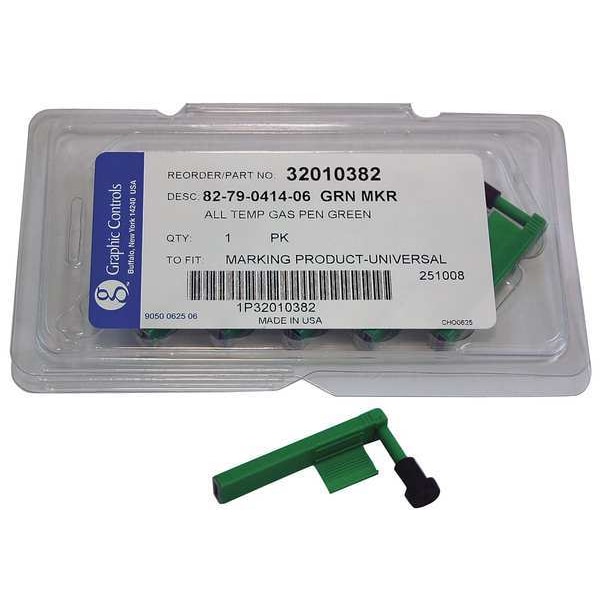 Graphic Controls Chart Recorder Pen,Green,PK6 (82-79-0414-06 - GREEN
