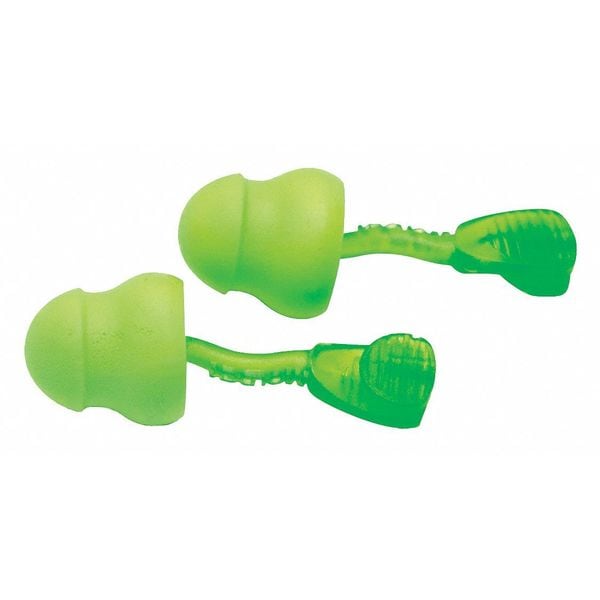 Moldex Glide Disposable Soft Foam Ear Plugs, Pod Shape, 30 dB, Green