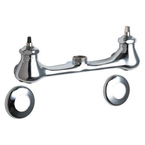 Chicago Faucet Manual 8" Mount, Service Sink Faucet, Chrome plated 540LDLESHAXKAB Zoro