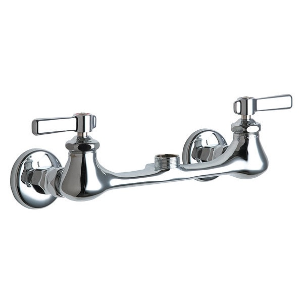 Chicago Faucet DualHandle 8" Mount, Sink Faucet, Chrome plated 540LDLESWXFAB Zoro