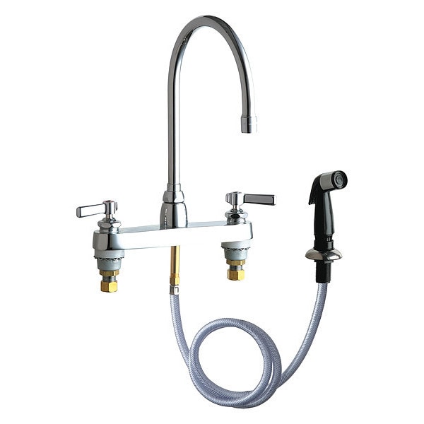 Chicago Faucet Manual 8" Mount, Sink Faucet, Chrome plated 1102GN8AE3369AB Zoro