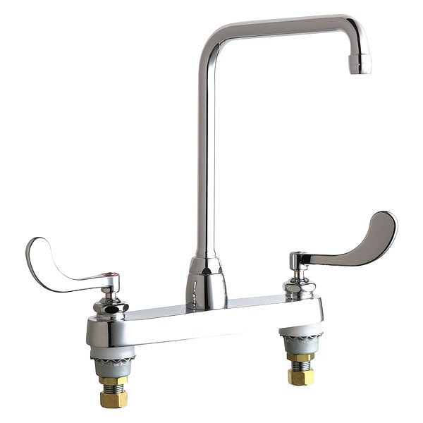 Chicago Faucet Manual, 8" Mount, Commercial Kitchen Sink Faucet 1100
