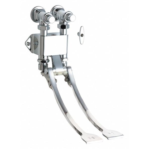 Chicago Faucet Foot Pedal Faucet Repair Part, Polished chrome 834