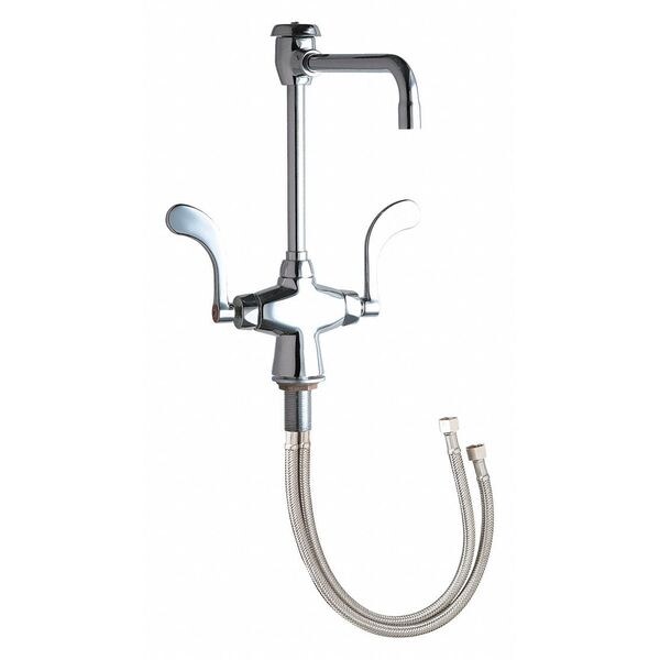 Chicago Faucet Single Hole Mount, 1 Hole Hot And Cold Water Mixing Faucet, Chrome plated 930