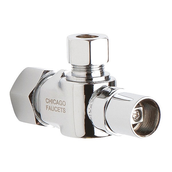 Chicago Faucet Angle Stop Ball Valve With Loose STB3100AB Zoro