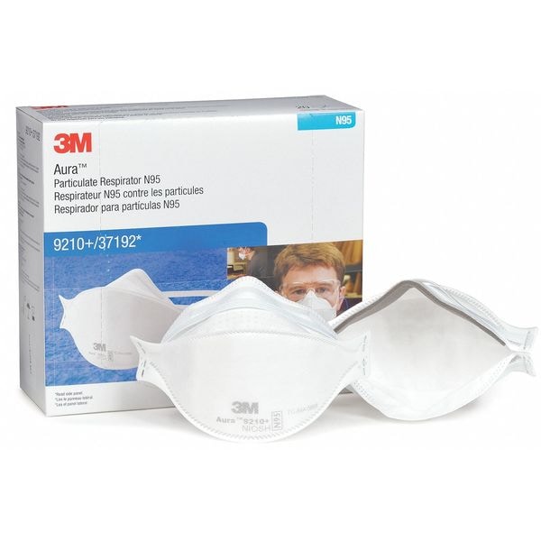3m 37192 23 53 N95 Disposable Respirator Universal White Pk20