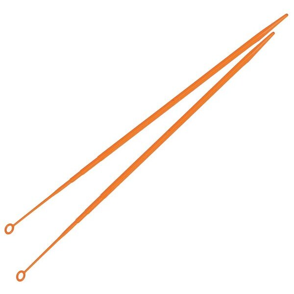 Lab Safety Supply Inoculating Loop, 200mm L, Orange, PK1000 21RL12 | Zoro