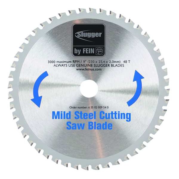 Fein MCBL09 56.14 Circular Saw Blades, Mild Steel, 9 in