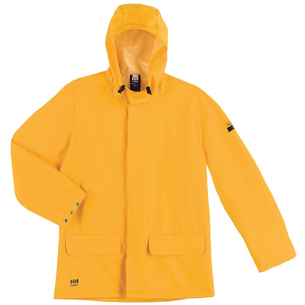 Helly Hansen Rain Jacket, PVC/Polyester, Yellow, XS 70129_310-XS | Zoro