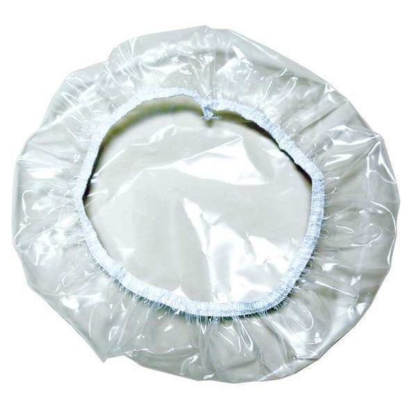 Zoro Select Pail Cover, Elastic Band, Clr, LDPE, PK100 GS5 Zoro