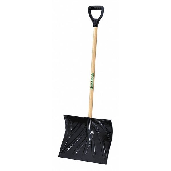 Union Tools Snow Shovel, Poly Blade Material, 18" Blade Width 1627400