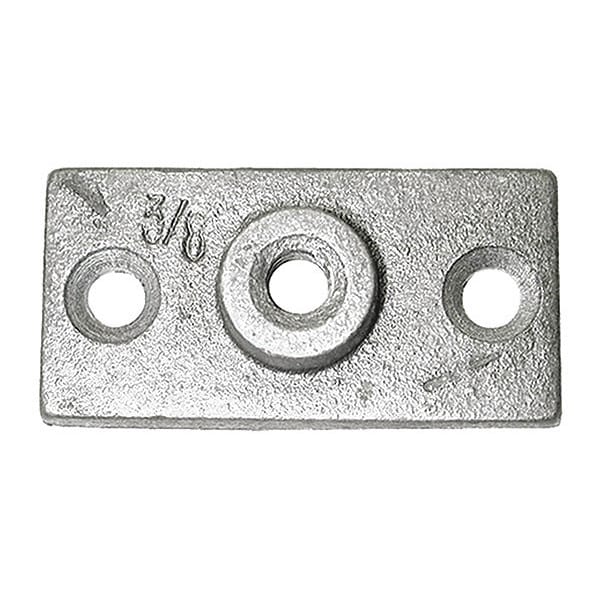 Jones Stephens Ceiling Flange, 3/8", Zinc Finish H81375 Zoro