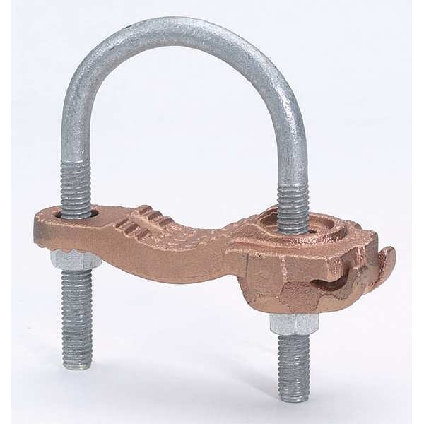 Burndy GAR3903 43.44 Pipe Ground Clamp, 4AWG, 4.25In