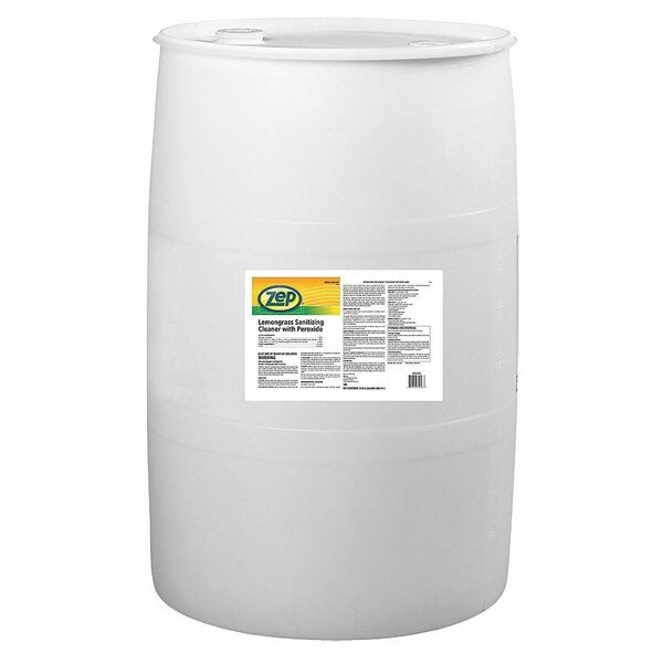 Zep Sanitizer, 55 gal. Drum, Lemongrass R02485 Zoro