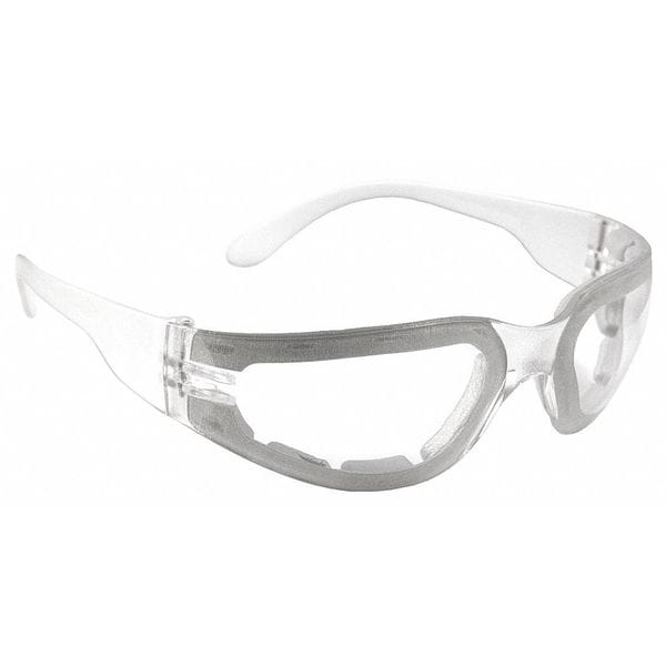 Radians Safety Glasses, Wraparound Clear Polycarbonate Lens, Anti-Fog MRF111ID