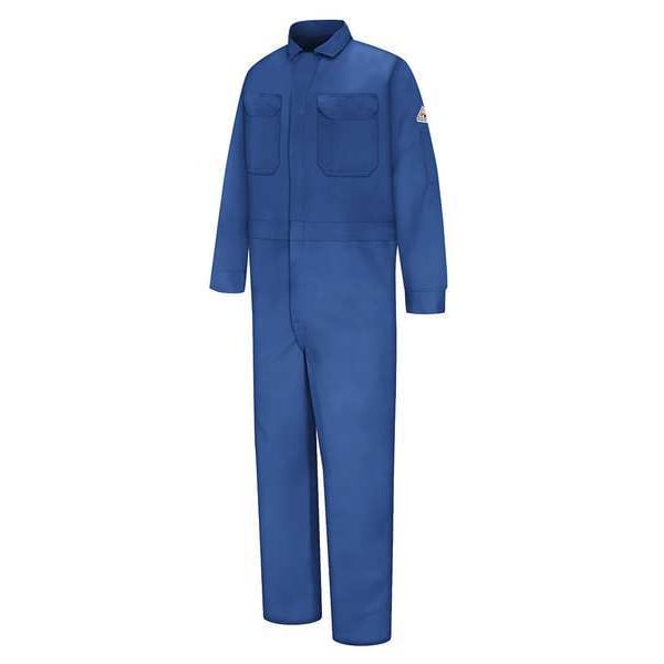 Vf Imagewear Flame Resistant Coverall, Blue, 100% Cotton CED2RB LN 42