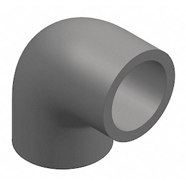 Zoro Select CPVC Elbow, 90 Degrees, Schedule 80, 6" Pipe Size, Socket x