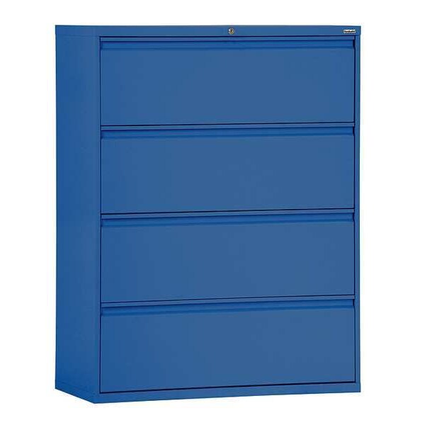 Sandusky Lf8f364 06 617 72 36 W Lateral File Cabinet Blue Zoro Com