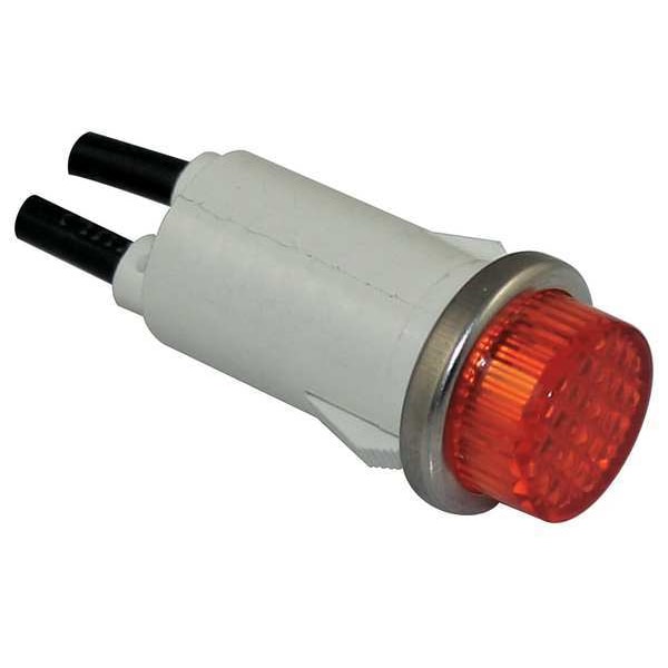 Dayton Raised Indicator Light, Amber, 120V 22NY53 | Zoro