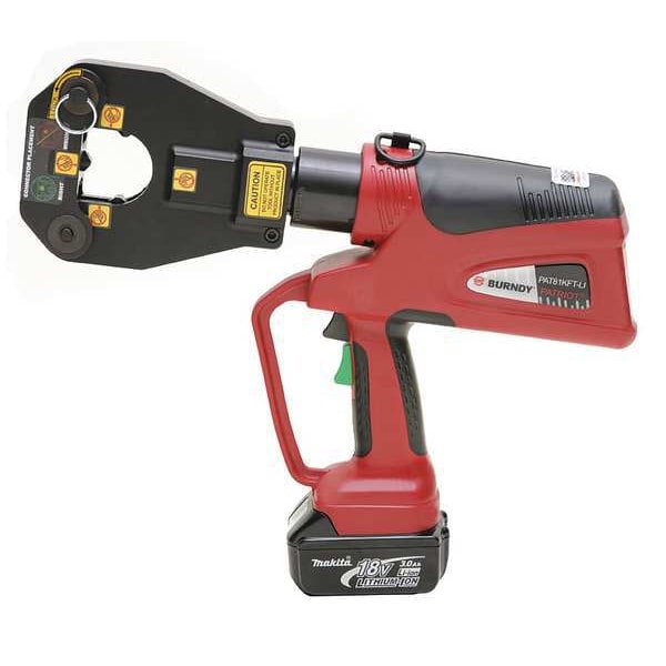 Burndy 15.6" Cordless Crimping Tool PAT81KFTLI Zoro