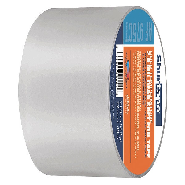 Shurtape Foil Tape, 72mm x 46m, 4.0 mil AF 975CT
