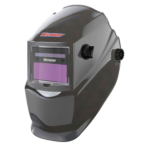 Westward Auto Dark Welding Helmet, 4, 9-13, Gray 22XX39 | Zoro