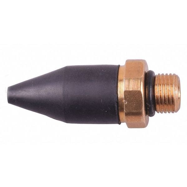Speedaire Air Gun Nozzle, 1/8 MNPT In, Rubber/Brass 22YK67 Zoro