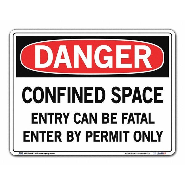 Vestil Si D 43 B Lb 011 11 00 Sign Danger 12 5x9 5 011 Label Decal Zoro Com