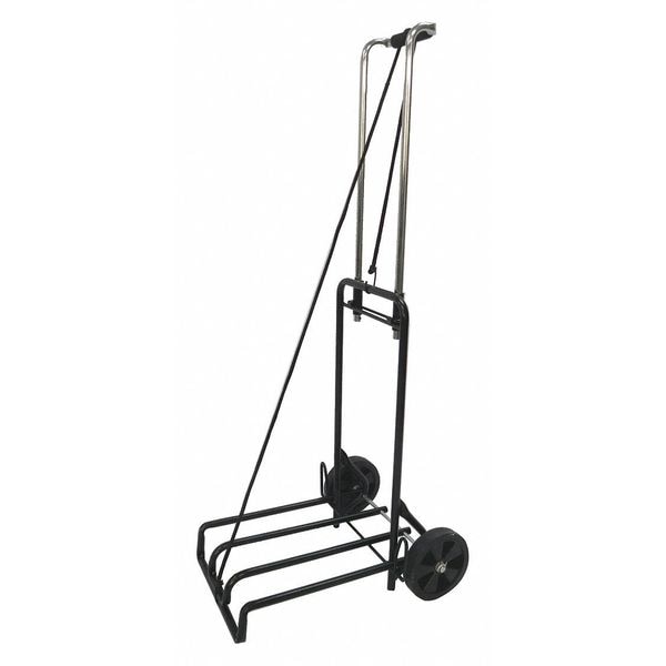 Zoro Select Luggage Cart, Black/Chrome 23L326 | Zoro