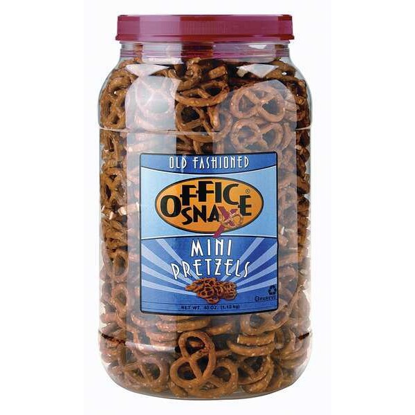 Office Snax 40oz Mini Twist Pretzels, 6 PK OFX00082 Zoro
