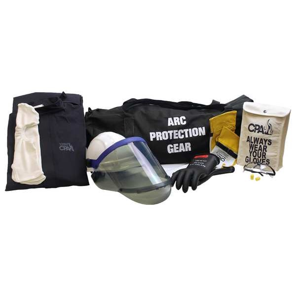 Chicago Protective Apparel Arc Flash Jacket and Bib Kit, Navy, XL AG12