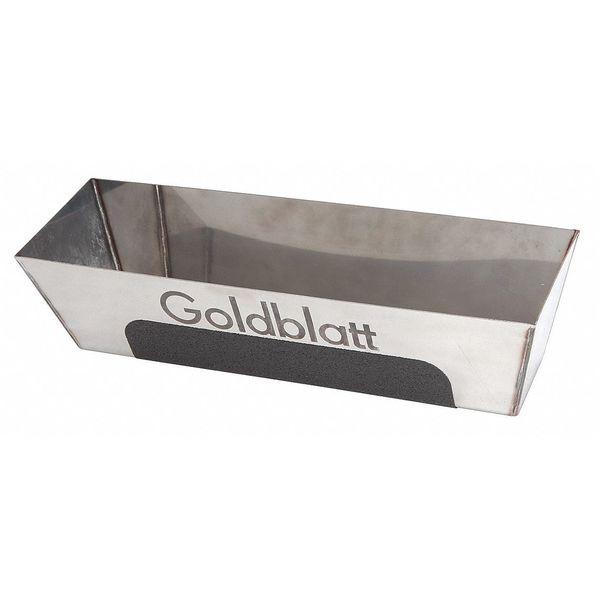 Goldblatt Mud Pan, Stainless Steel, 12 In Base G05226