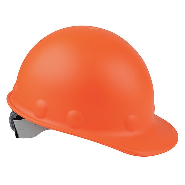 FibreMetal By Honeywell Front Brim Hard Hat, Type 1, Class G, Ratchet (8Point), Orange