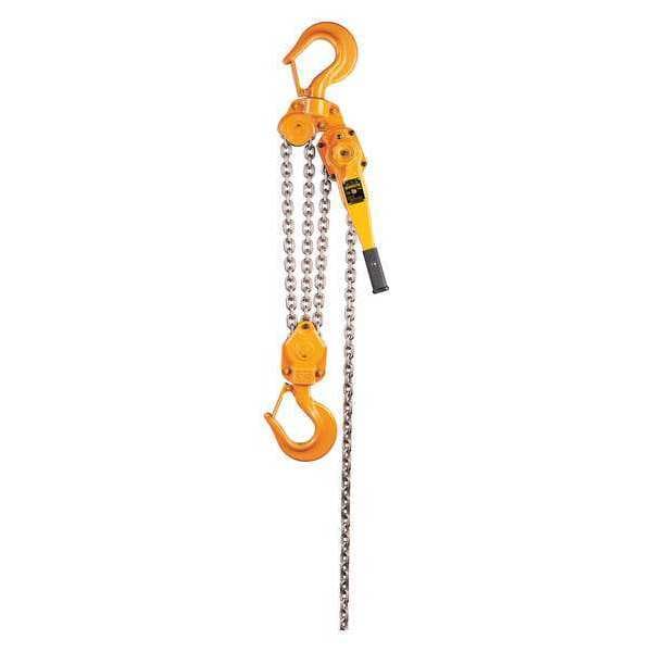 Harrington Lever Chain Hoist, 18,000 lb Load Capacity, 10 ft Hoist Lift
