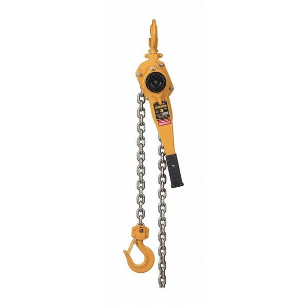 Harrington Lever Chain Hoist, 6,000 lb Load Capacity, 15 ft Hoist Lift, 1 33/64 in Hook Opening