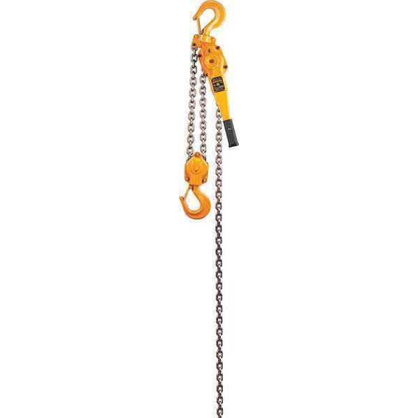 Harrington Lever Chain Hoist, 12,000 lb Load Capacity, 15 ft Hoist Lift, 1 31/32 in Hook Opening LB060-15