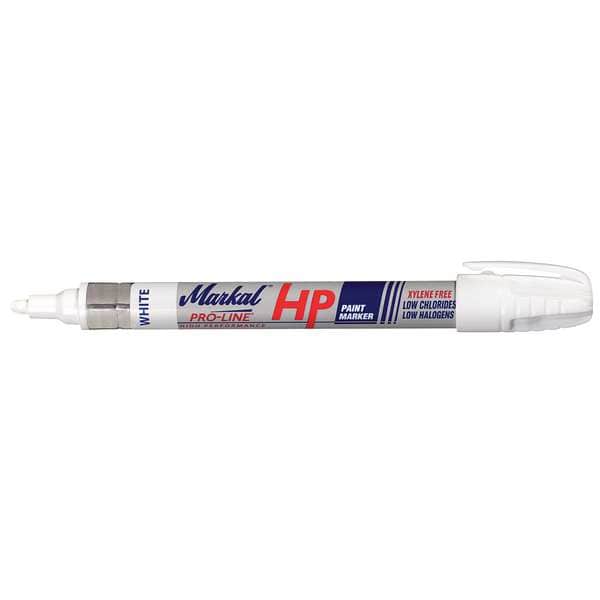 Markal Permanent Liquid Paint Marker, Medium Tip, White Color Family