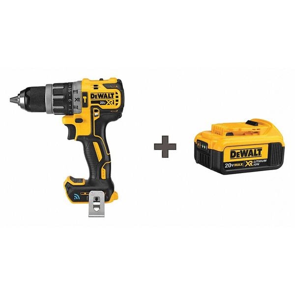 Dewalt 20V Hammer Drill, Battery Included, 1/2 in Chuck (DCD797B