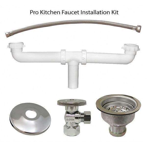 Jones Stephens Pro Kitchen, Faucet Installation Kit A10027 Zoro