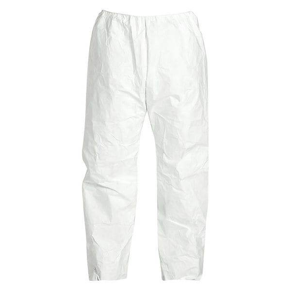 Dupont Disposable Pants , M , White , Polyolefin , Elastic Waist TY350SWHMD005000