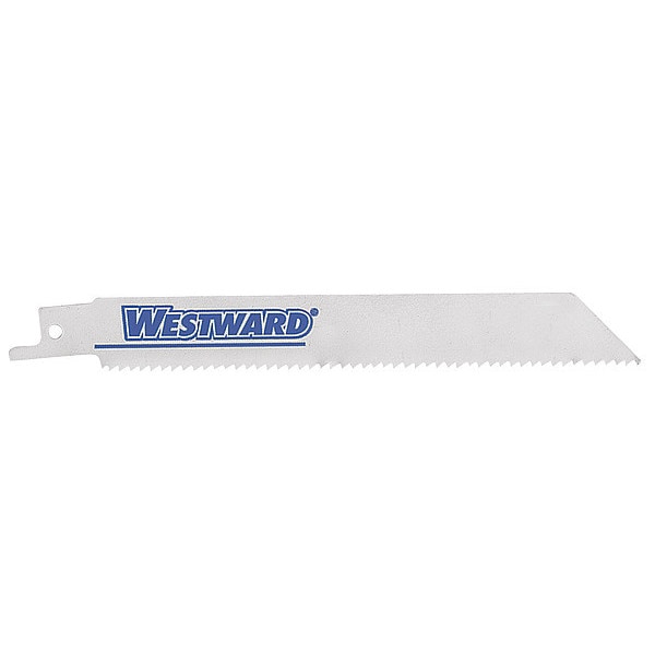 Westward 6" L x 6 TPI Metal Cutting BIM-M42 Reciprocating Saw Blade 24A574