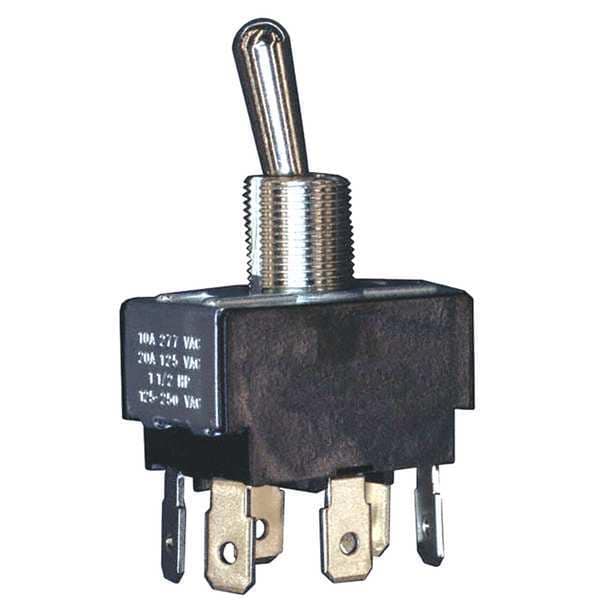 Honeywell Toggle Switch ON-ON DPDT 10A @ 277V Quick Connect Terminals 12TS95-3
