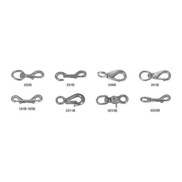 Campbell Chain & Fittings 41/2" Double Ended Bolt Snap, Bronze, 163B