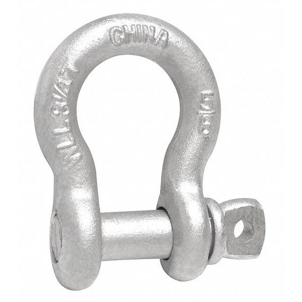 Campbell Chain & Fittings 3/4" Anchor Shackle, Screw Pin, Hot Galvanized T9641235
