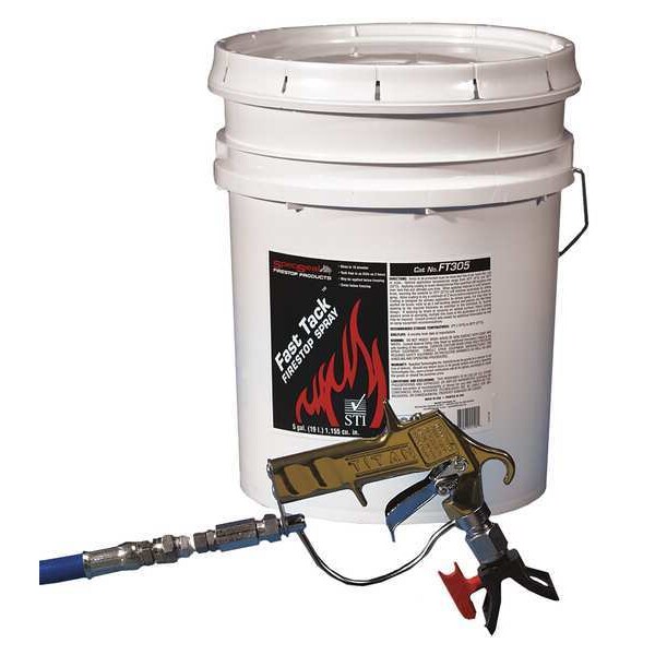 Specseal FT305 405.00 Fire Barrier Spray, 5 gal., Off White, Pail