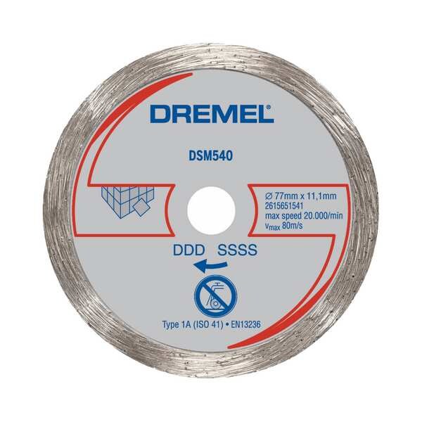 Dremel CutOff Wheel, 33/8"x.750"x7/8", 20000rpm SM540 Zoro
