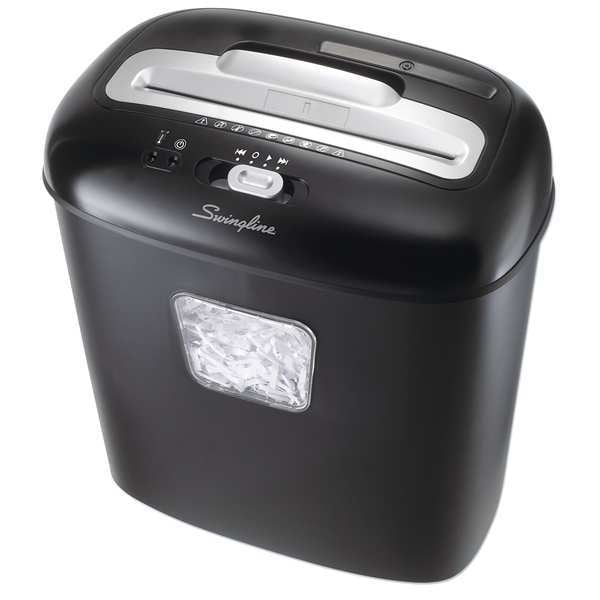 Swingline Gbc Paper Shredder, Cross-Cut, 5 gal., Blk/Slv, Duty: 4/40 1757393F